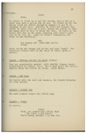 Moe Howard's Personally Owned Script for The Three Stooges Film ''Cookoo Cavaliers'', with Working Title ''Beauty a la Mud''